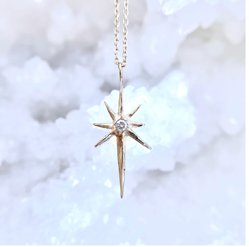 Robin Haley Necklaces "Divine Guidance" 14K /Diamond  Nk