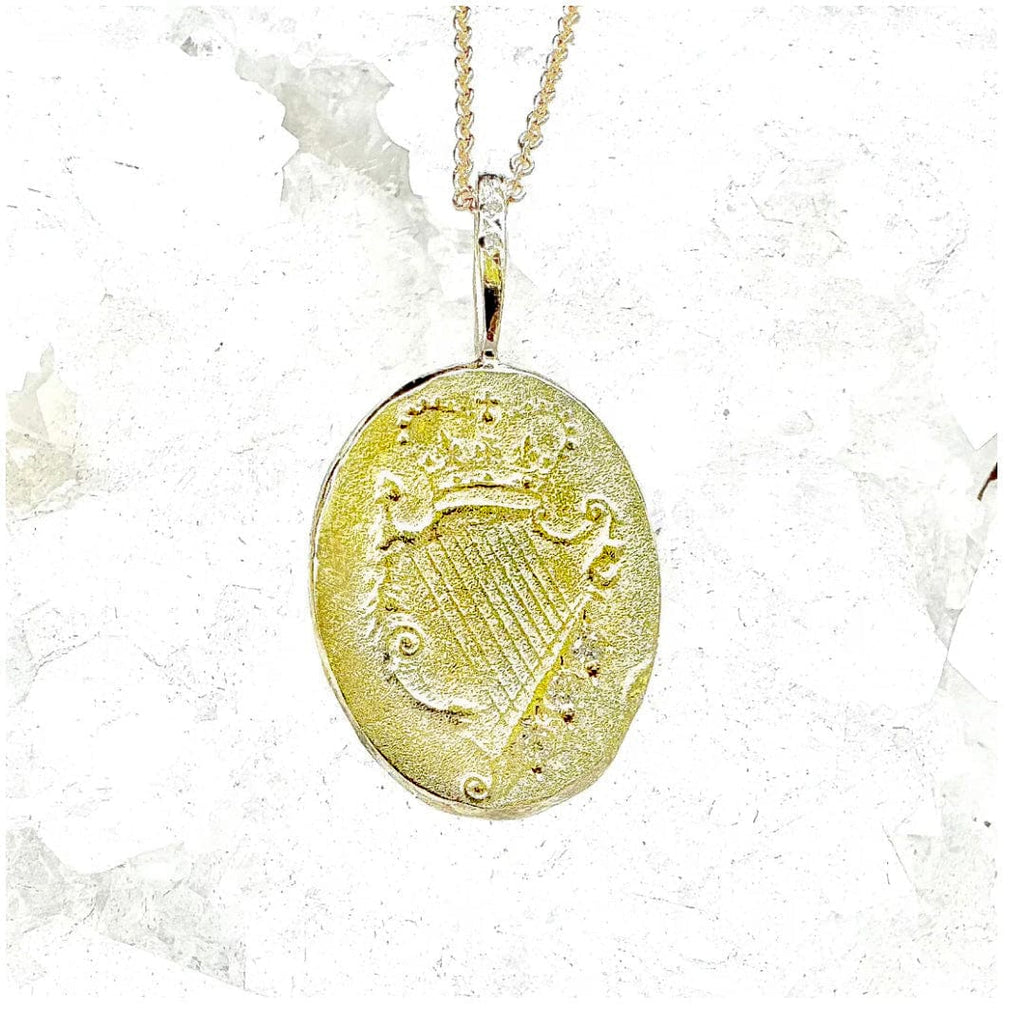 Robin Haley Necklaces "Harp" 14K & Diamond Pend/Chain