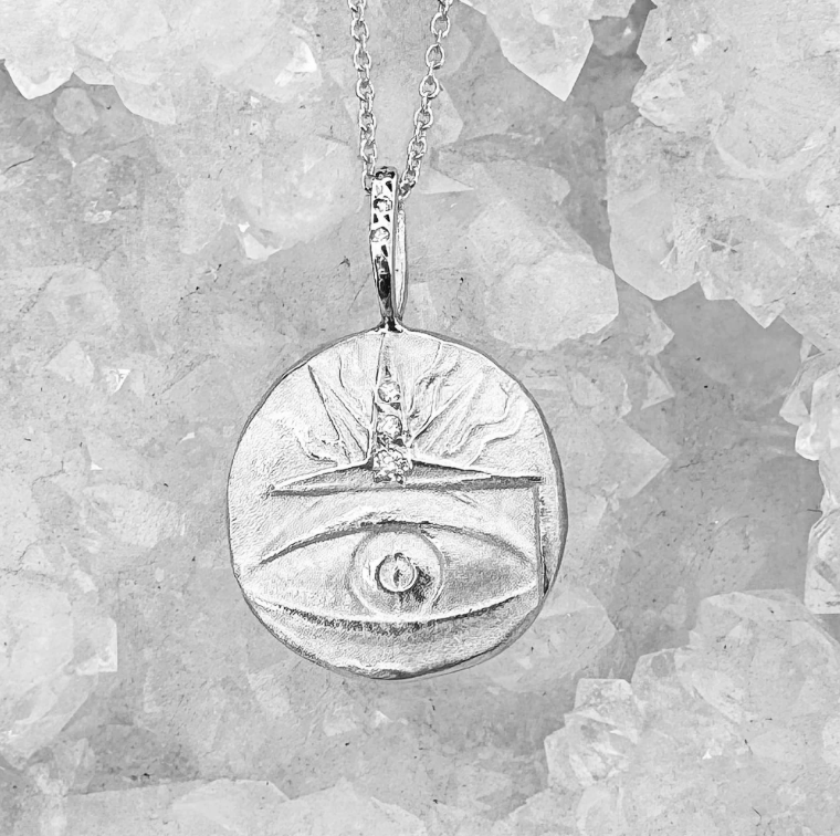 Robin Haley Necklaces "The Soul" SS/Diam. Pendant