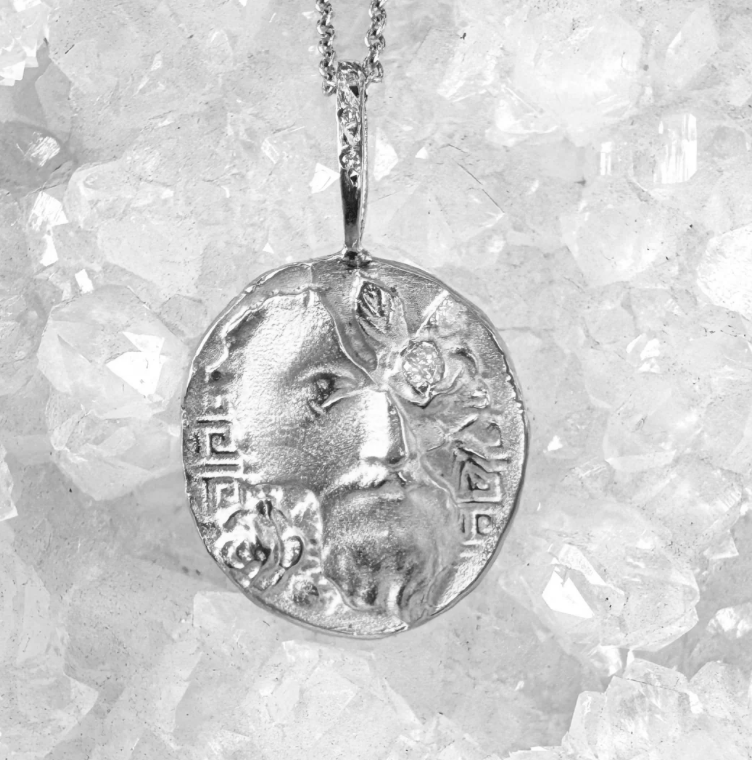 Robin Haley Necklaces "To Be Wise" SS/Diam. Pendant