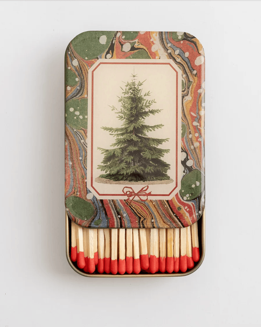 Roomytown Gifts Fir Tree Match Tin