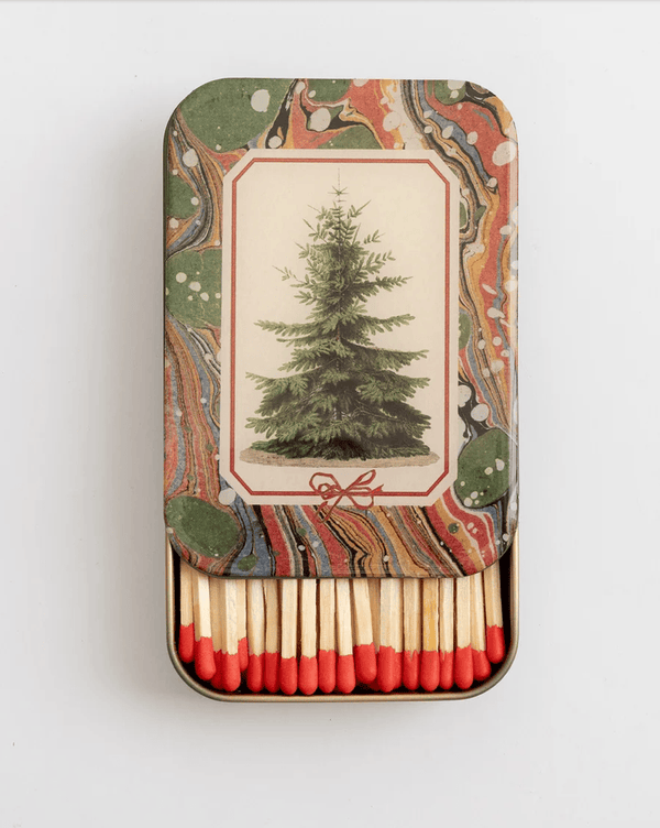 Roomytown Gifts Fir Tree Match Tin