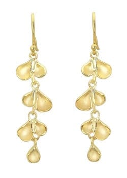 Sarah Richardson Earrings Lg Petal Vermeil Hook Earrings