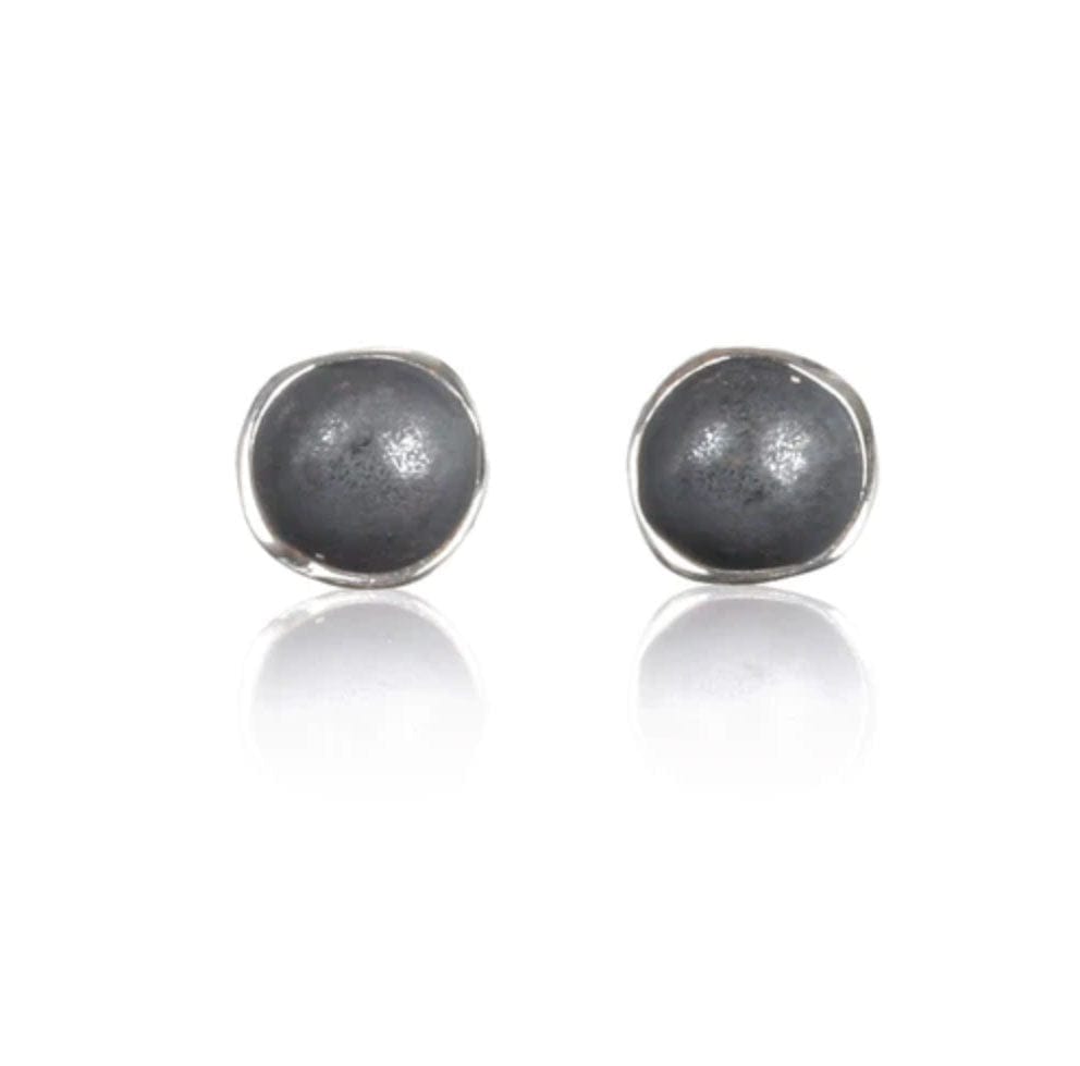 Sarah Richardson Earrings Oxidized Sterling Pod Stud Earrings