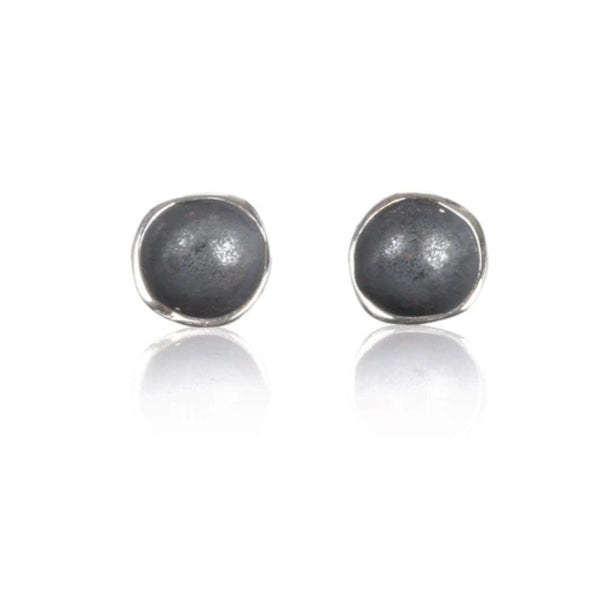 Sarah Richardson Earrings Oxidized Sterling Pod Stud Earrings