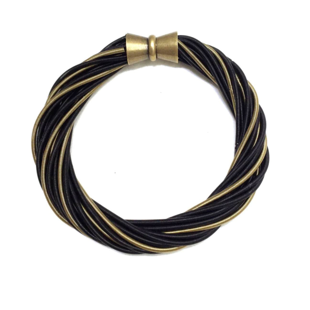 Sea Lily Bracelets Black/Bronze Twist Wire Bracelet