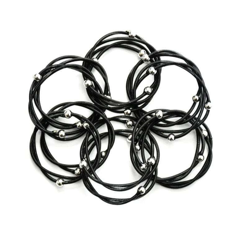 Sea Lily Bracelets Black Rings Piano Wire Bracelet