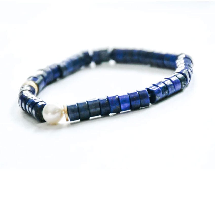 Sea Lily Bracelets Blue Stone Pearl Bracelet