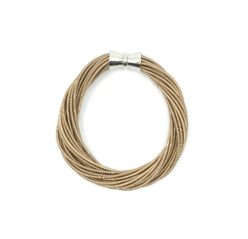 Sea Lily Bracelets Champagne Piano Wire Twist Bracelet