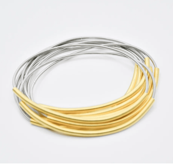 Sea Lily Bracelets Goldtone/Silver Piano Wire Bracelet
