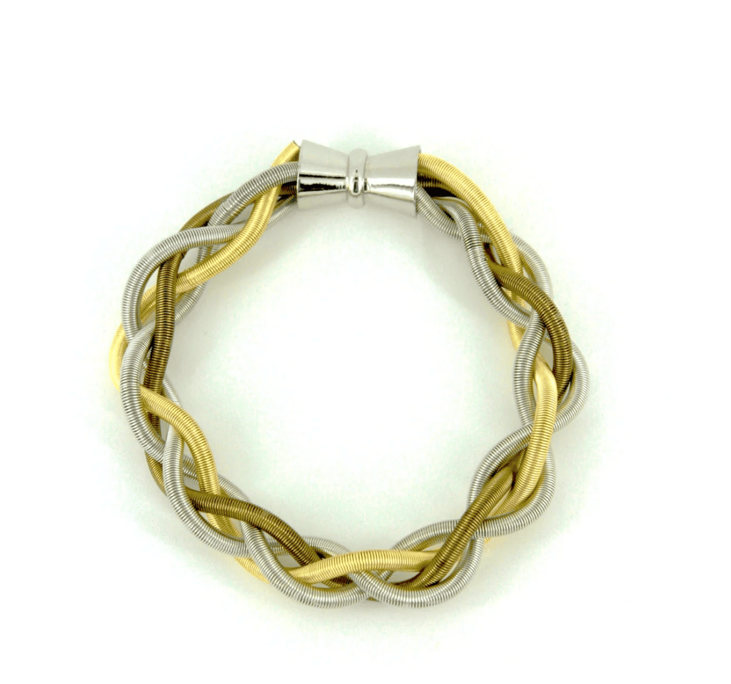 Sea Lily Bracelets Piano Wire Silver/Gold Braided Bracelet