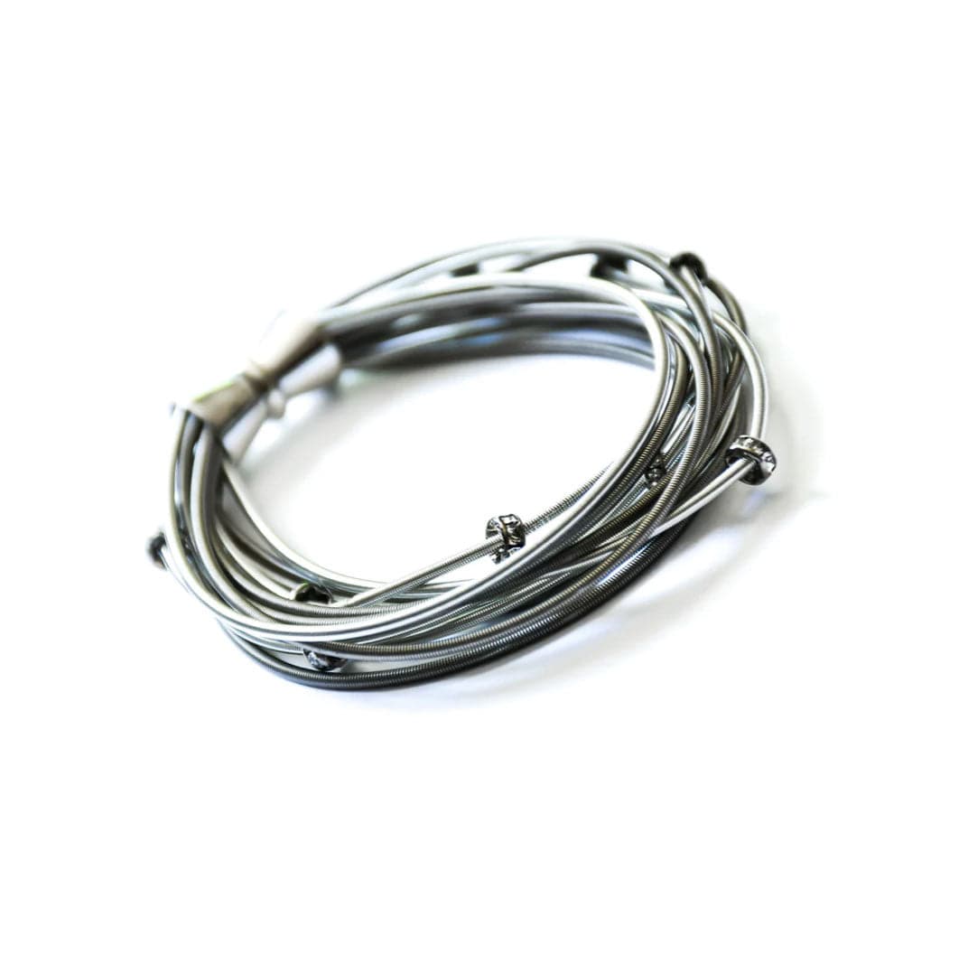 Sea Lily Bracelets SIlver/Slate Wire & Crystal Bracelet