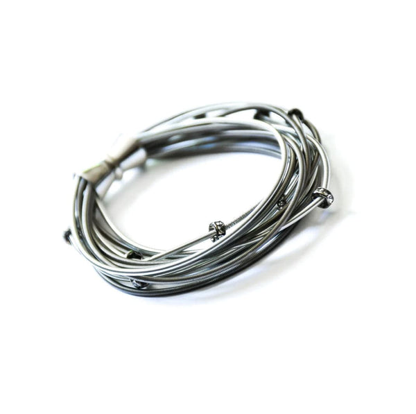 Sea Lily Bracelets SIlver/Slate Wire & Crystal Bracelet