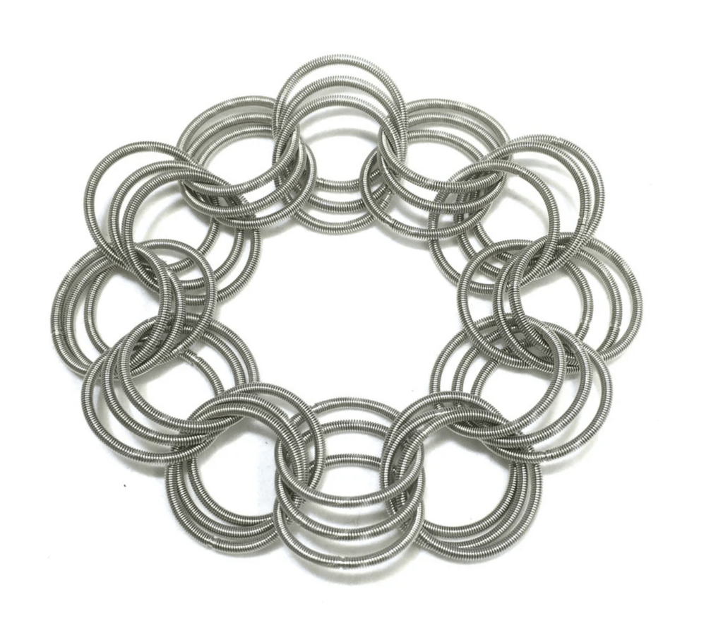 Sea Lily Bracelets Silver Tone Piano Wire Bracelet
