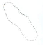 Sea Lily Necklaces 36" Silver/gold Tone Wire Disc Necklace