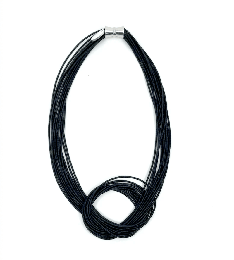 Sea Lily Necklaces Black Piano Wire Necklace