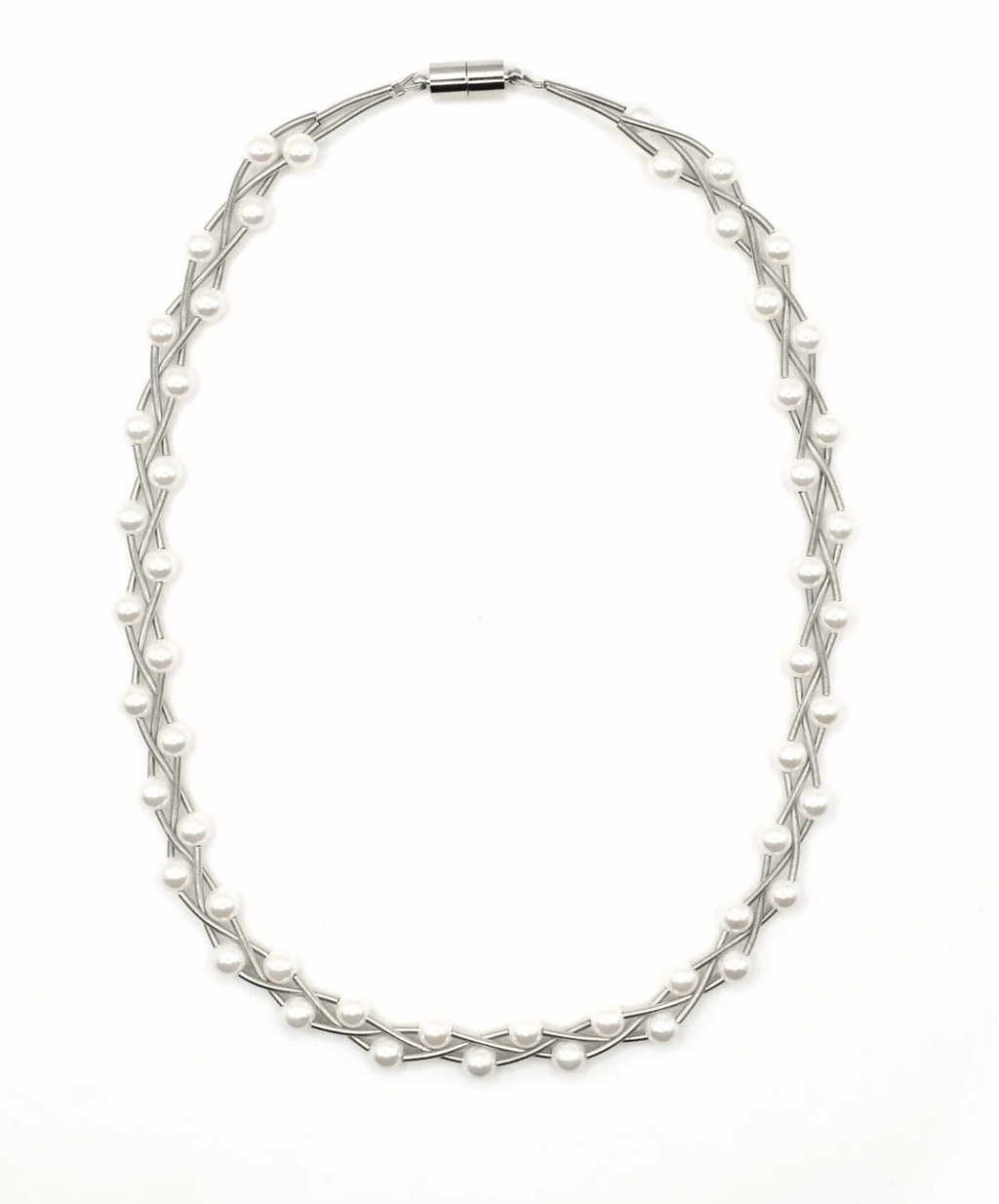 Sea Lily Necklaces Braided Mother of Pearl Wire Necklace