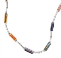 Sea Lily Necklaces Long Wire Multi Colored Bead Necklace