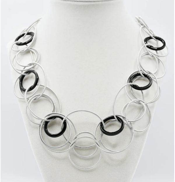 Sea Lily Necklaces Onyx & Wire Necklace