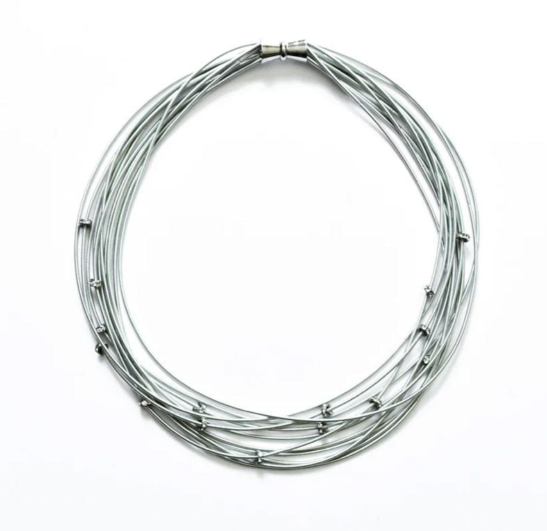Sea Lily Necklaces Piano Wire & Crystal Necklace