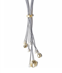 Sea Lily Necklaces Piano Wire Silver Nk W/ Pearls