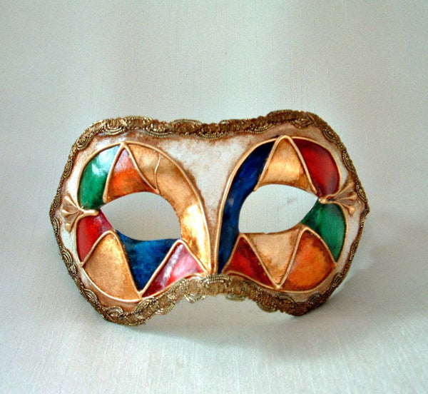 Si Lucia Venetian Masks Arlecchino Columbina