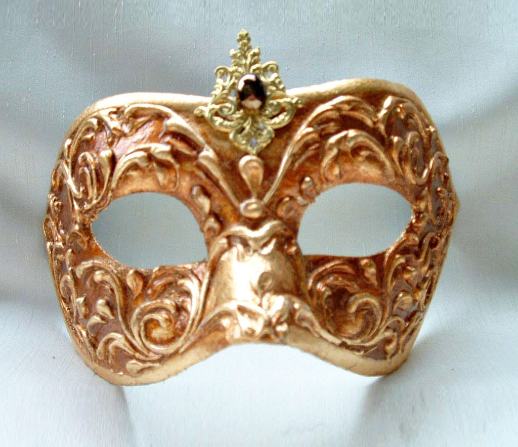 Si Lucia Venetian Masks Columbina Gold Stucco Mask