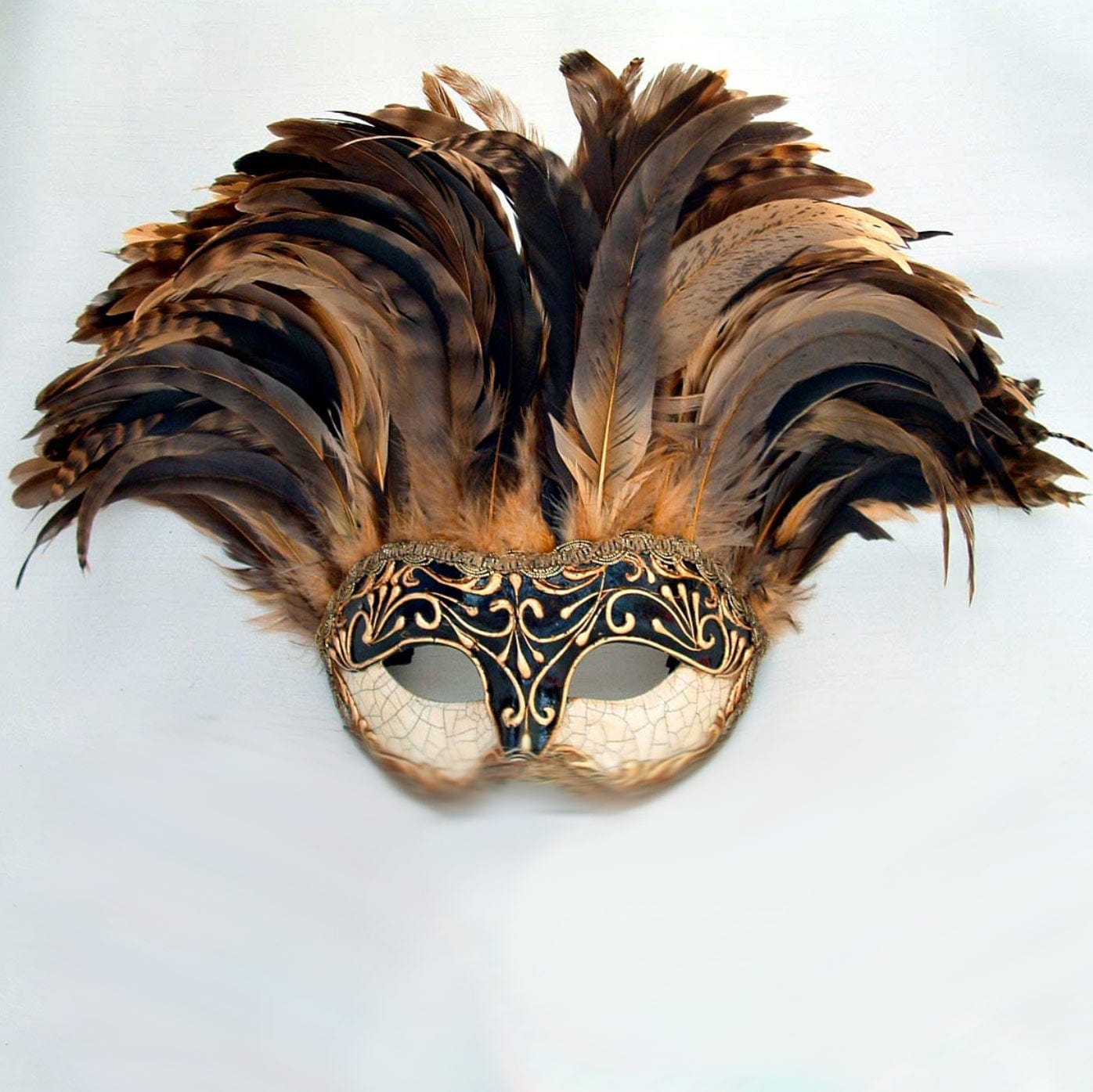 Inca Gold Feathers Mask – Lynne Goldman Elements