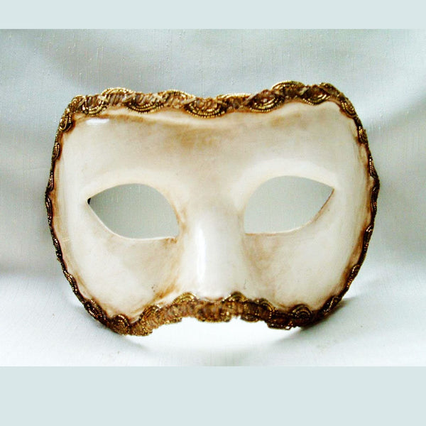 Si Lucia Venetian Masks White Columbina