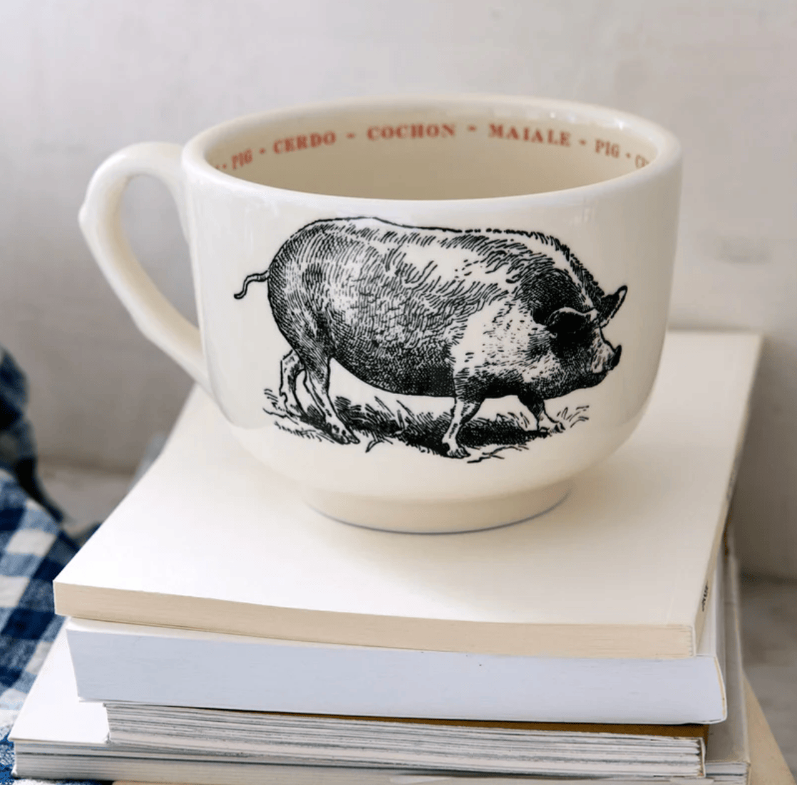 Sir/Madam Pig Grand Latte Cup