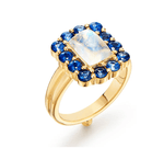 Temple St. Clair Rings Moonstone & Sapphire 18k Ring