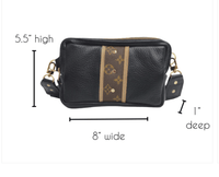 Upcycle LV Purses LV Bella Belt Black