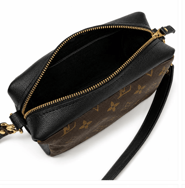 Upcycled Designer Leather Purses Val Shoulder Bag Black