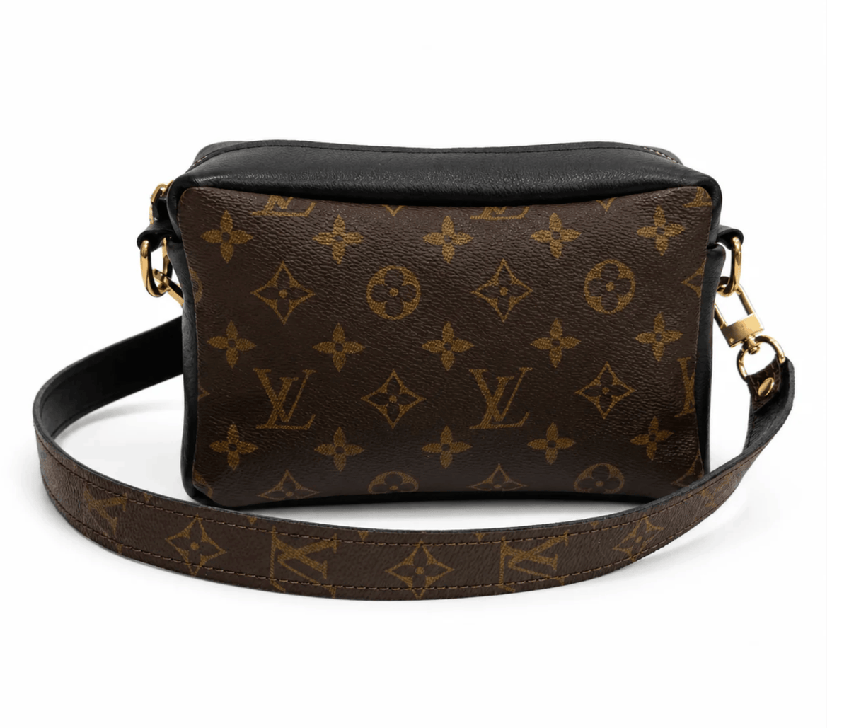 Upcycled Designer Leather Purses Val Shoulder Bag Black