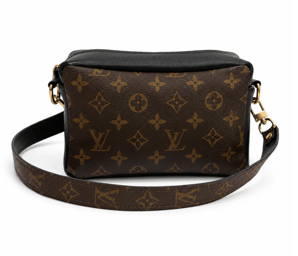 Upcycled Designer Leather Purses Val Shoulder Bag Black