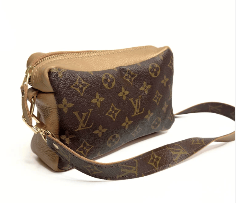 Upcycled Designer Leather Purses Val Shoulder Bag Bronze
