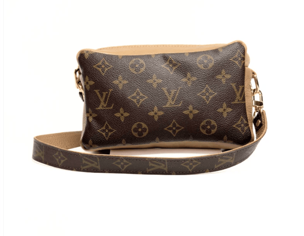 Upcycled Designer Leather Purses Val Shoulder Bag Bronze