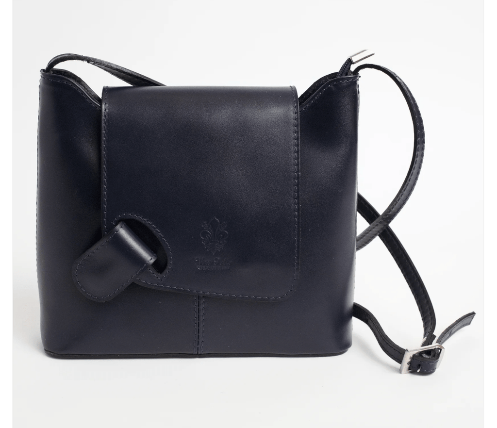 Vera Pelle Leather Goods Cascino Black Cross Body