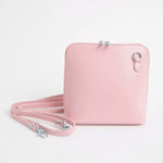 Vera Pelle Leather Goods Celia Pink Cross Body
