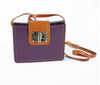 Vera Pelle Leather Goods Lucia Purple Cross-Body Bag