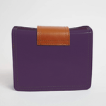 Vera Pelle Leather Goods Lucia Purple Cross-Body Bag