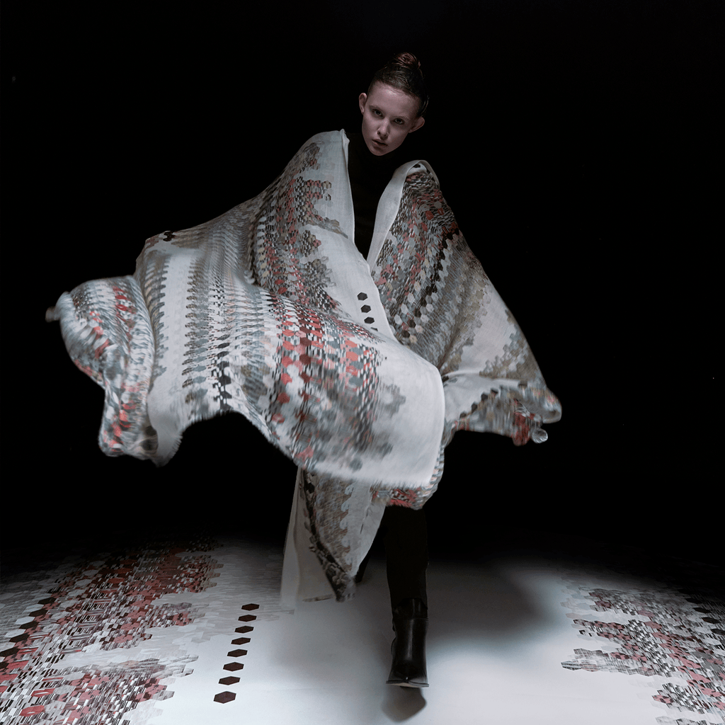 Yen Ting Cho Wraps & Scarves City Silhouette Wool Wrap