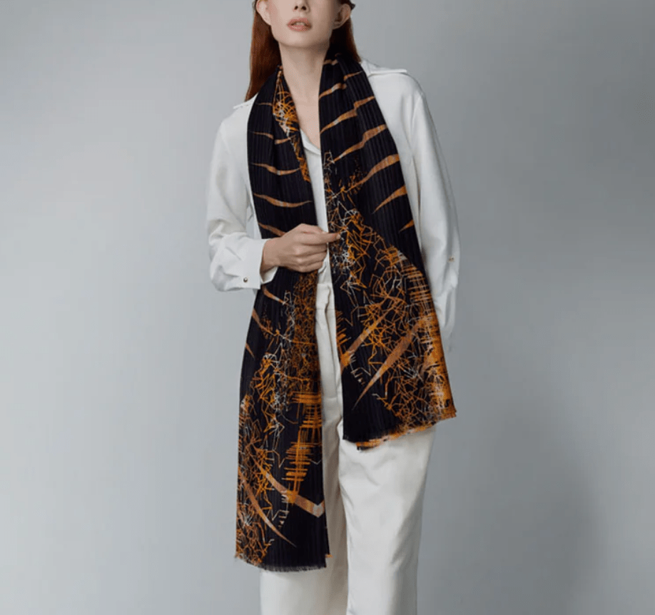 Yen Ting Cho Wraps & Scarves Eiffel Flame Wool Wrap