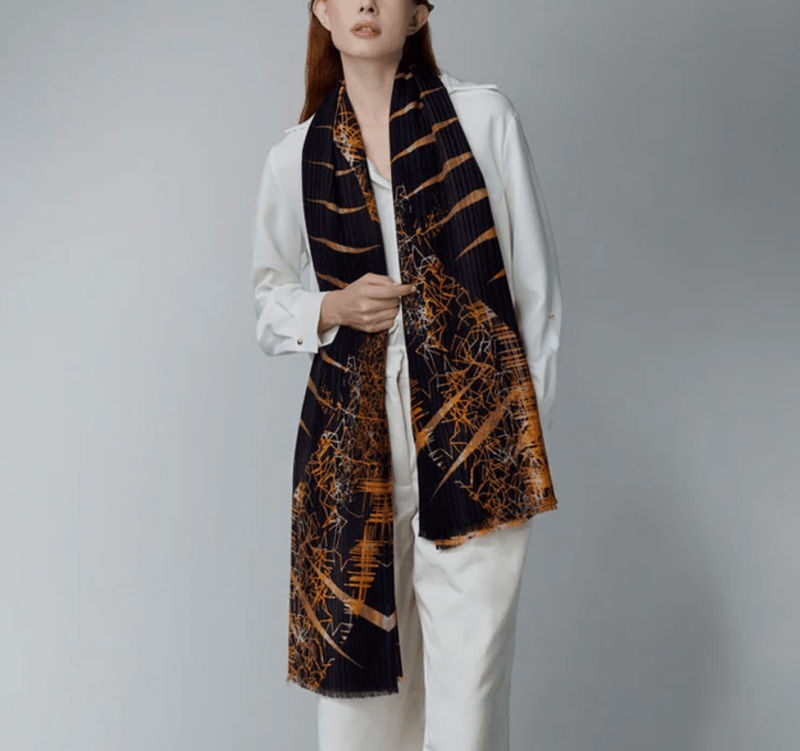 Yen Ting Cho Wraps & Scarves Eiffel Flame Wool Wrap