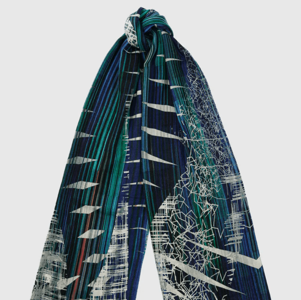 Yen Ting Cho Wraps & Scarves Silver Ice Wool Wrap