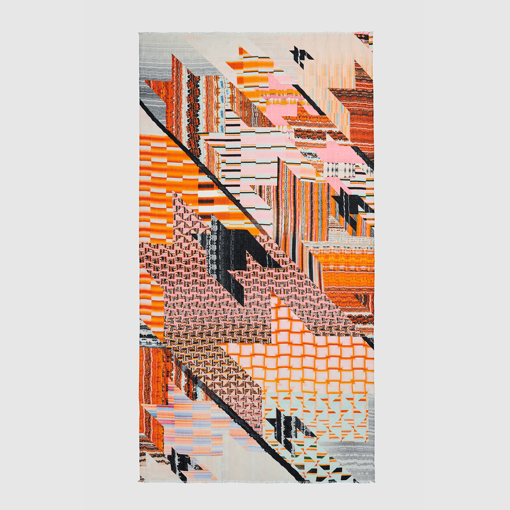 Yen Ting Cho Wraps & Scarves Sunlit Rhythm Wool Wrap