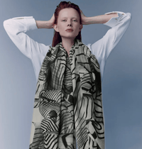 Yen Ting Cho Wraps & Scarves Wave Whirl Wool Wrap