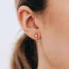 Anzie Earrings Diamond North Star Hoop Studs