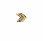 Anzie Earrings Diamond Pavé Chevron 14K Stud
