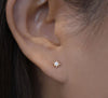 Anzie Earrings Starburst Diamond 14K White Gold ER